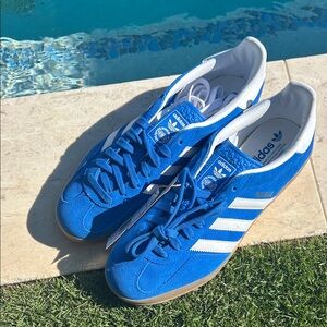 NWT Adidas Royal Blue and White Trainers